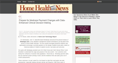 Desktop Screenshot of homehealthnews.org